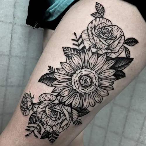 Thigh tattoo 2