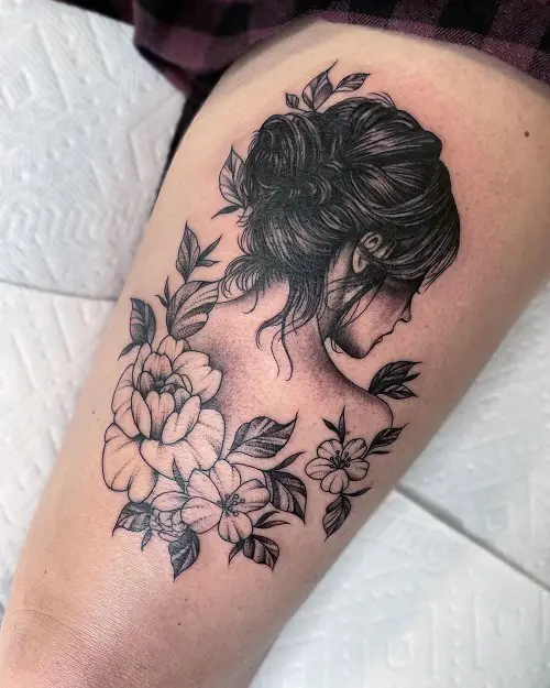 Thigh Tattoo 3