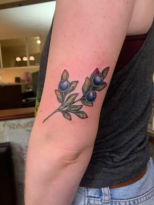 Blueberry tattoo design 3
