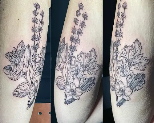 herb tattoo ideas 7