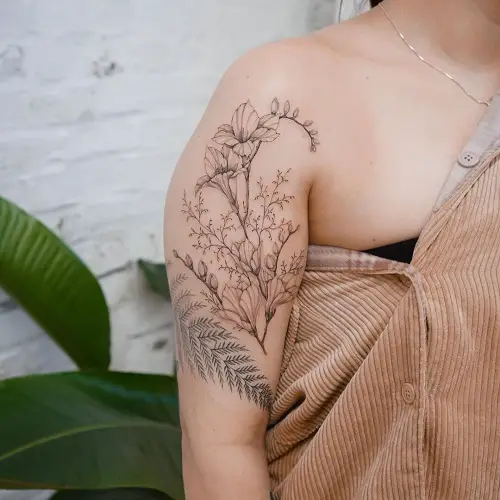 wildflower tattoo designs 2