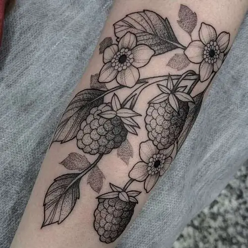 raspberry tattoo 7
