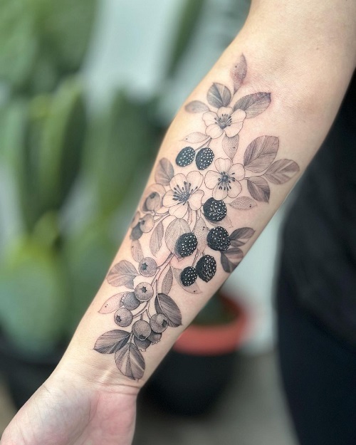 blackberry tattoo ideas 5