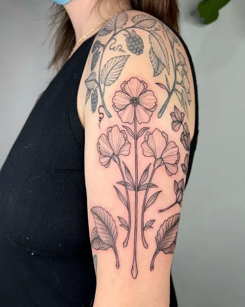 herb tattoo design 3