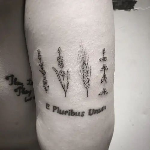 herb tattoos 9