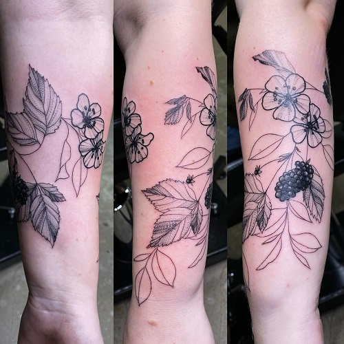 blackberry tattoo 6