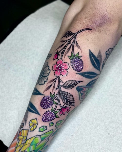 blackberry tattoo design ideas 5