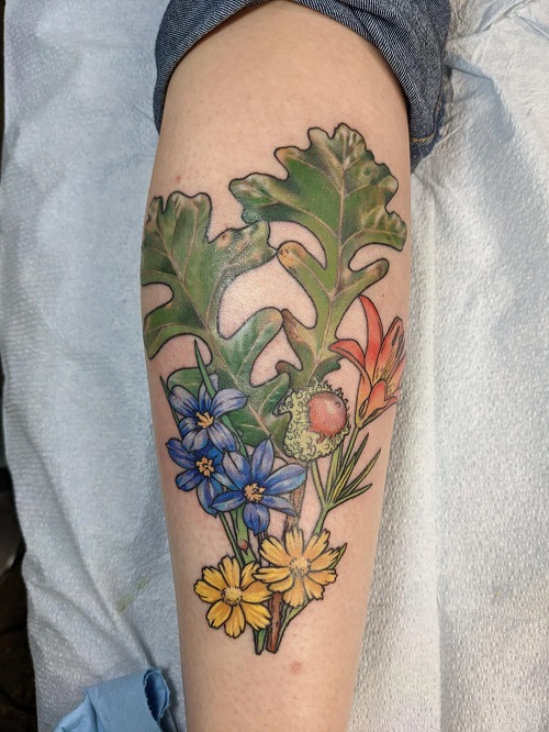 oak leaf tattoo ideas 9