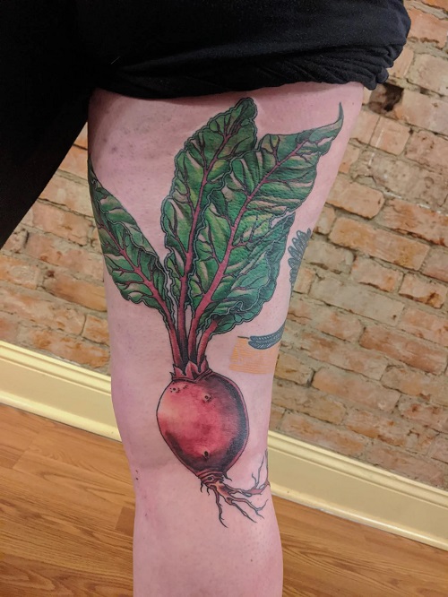 Beetroot Tattoo 2