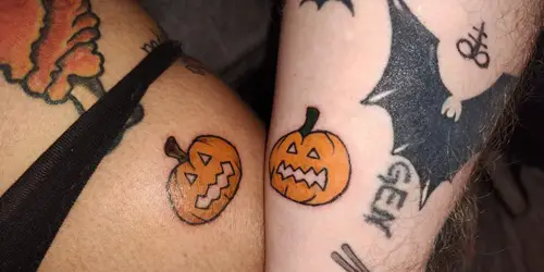 Matching Pumpkins tattoo ideas