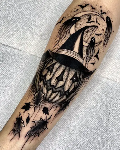 Pumpkin and Ghosts tattoo ideas