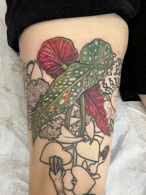 begonia tattoo ideas 3