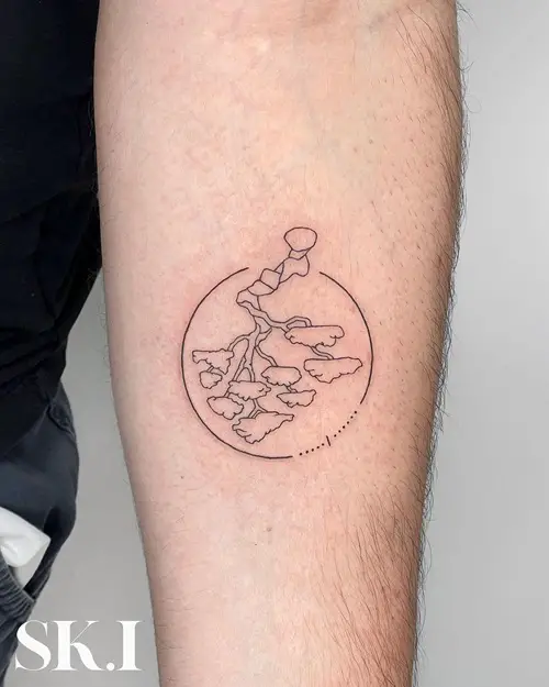 Simple Bonsai Tattoo Tattoo