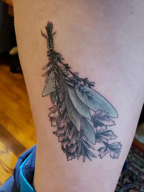 herb tattoos 5