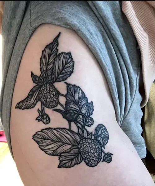 raspberry tattoo designs 3