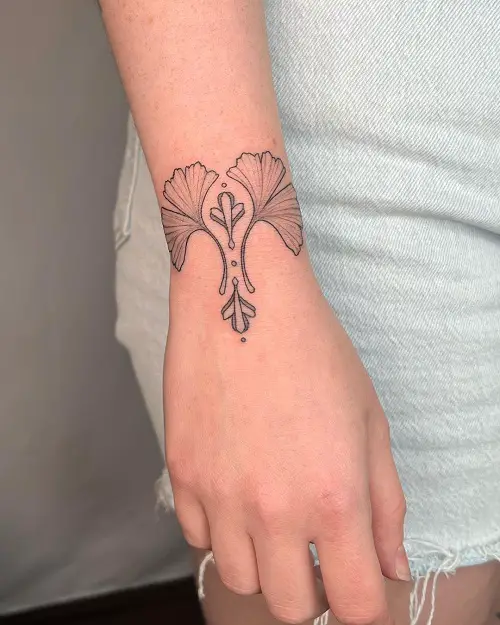 Ginkgo Leaf Tattoo