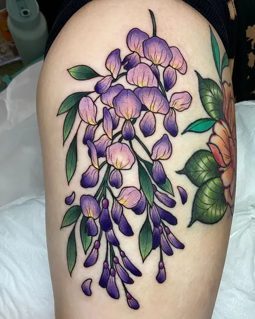 wisteria tattoo ideas 15