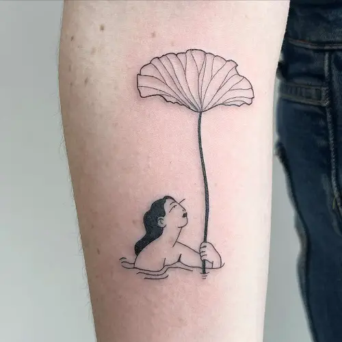 ginkgo leaf tattoos 3