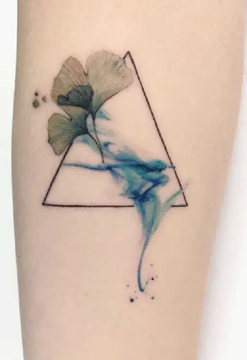 gingko leaf tattoo ideas 8