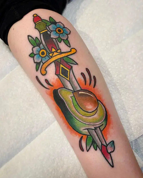 avocado tattoo ideas 2