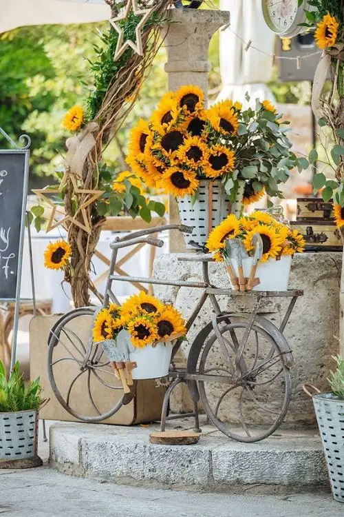 Sunflower arrangement ideas 6