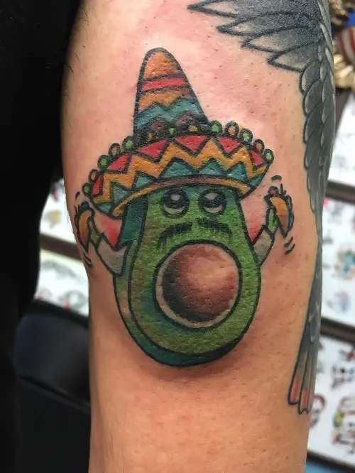 Avocado tattoo ideas 1