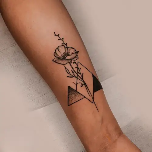cosmos flower tattoos 13