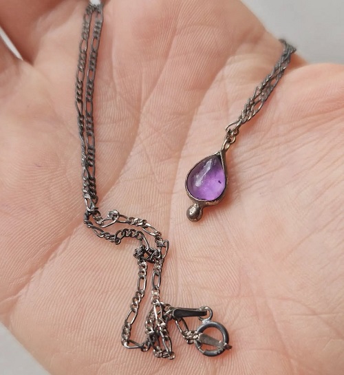 Placing Dried Basil Leaves Near Jewelry