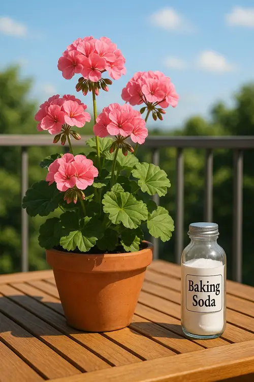 How Baking Soda Helps Geraniums Bloom More